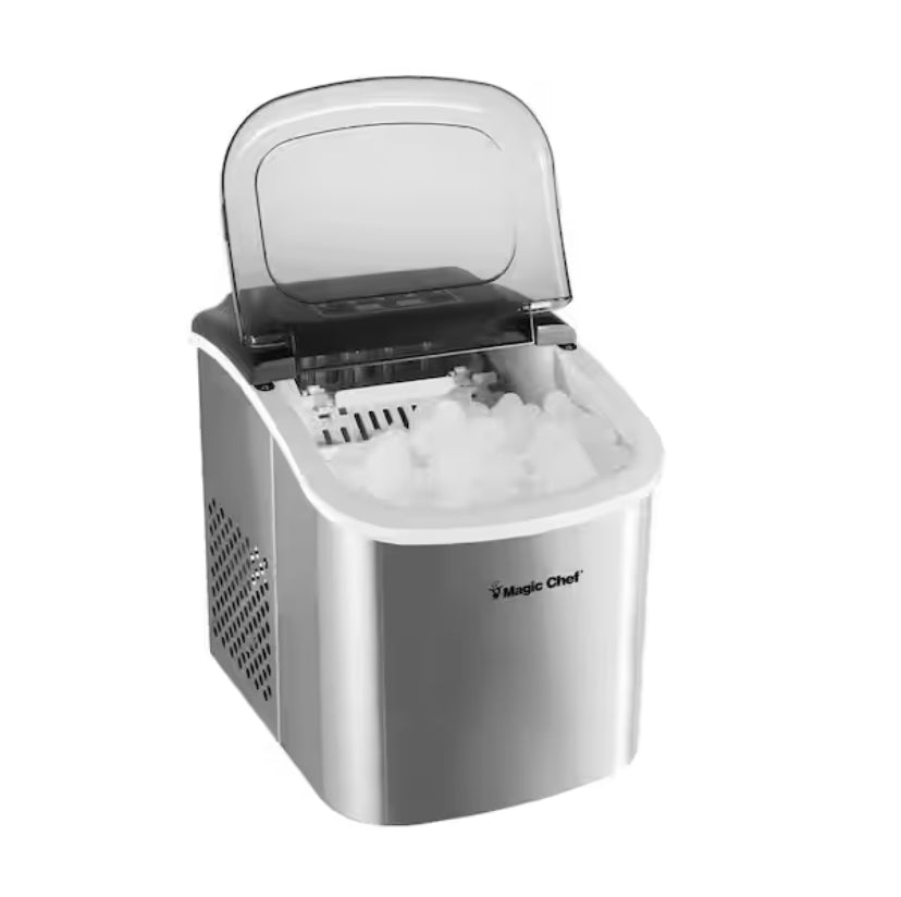 27 lbs. Bullet Ice Countertop Ice Maker in Stainless Steel