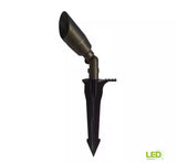 35-Watt Equivalent Low Voltage Brass Integrated LED 2700K Warm White Outdoor Landscape Spot Light