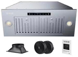 28 in. 900 CFM Convertible Insert Range Hood in Stainless Steel with LED 4-Speed Gesture Sensing and Touch Control Panel