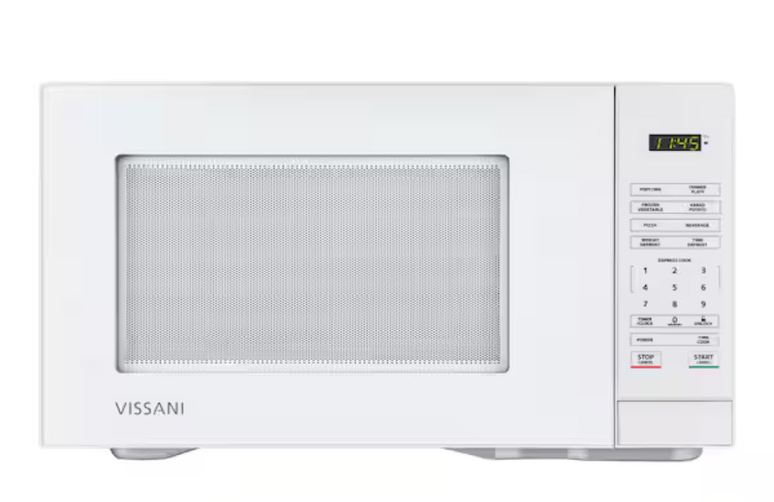 1.1 cu. ft. Countertop Microwave Oven in White