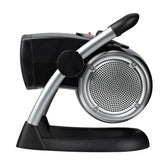1500W 11.75 in. Black Electric Utility Ceramic Space Heater with Pivoting Head, 2 Heat Settings and Fan Only Mode