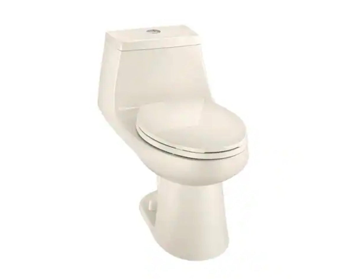 1-Piece 1.1 GPF/1.6 GPF High Efficiency Dual Flush Elongated All-in-One Toilet in Biscuit