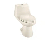 1-Piece 1.1 GPF/1.6 GPF High Efficiency Dual Flush Elongated All-in-One Toilet in Biscuit