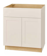 Avondale 30 in. W x 24 in. D x 34.5 in. H Ready to Assemble Plywood Shaker Sink Base Kitchen Cabinet in Antique White