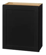 Avondale 24 in. W x 12 in. D x 30 in. H Plywood Shaker Wall Kitchen Cabinet in Raven Black