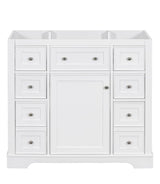 35.60 in. W x 17.90 in. D x 33.40 in. H Bath Vanity Cabinet without Top in White