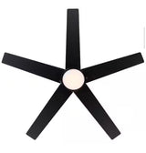 Mena 44 in. LED Indoor/Outdoor Matte Black Ceiling Fan with Light Kit and Reversible Blades Included