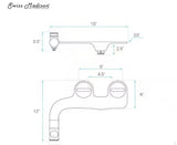 Aqua Non- Electric Bidet Seat for Elongated Toilet in Glossy White