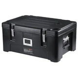 Insulated Food Pan Carrier 36 Qt. Capacity Stackable Catering Hot Box Top Load Food Warmer for Restaurant Canteen, Black
