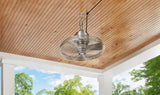 Conyer 20 in. Indoor/Wet Outdoor 3-Speed Anywhere Fan Silver with Convenient Hanging Hook