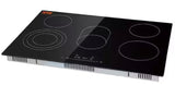 Built in Electric Stove Top 30 in. 5 Burners Glass Radiant Cooktop with Sensor Touch Control, Timer and Child Lock,Black