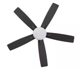 Gazebo IV 52 in. Indoor/Outdoor Flat Bronze Downrod Mount Ceiling Fan with Remote and Light Kit with 2-Bulbs Included