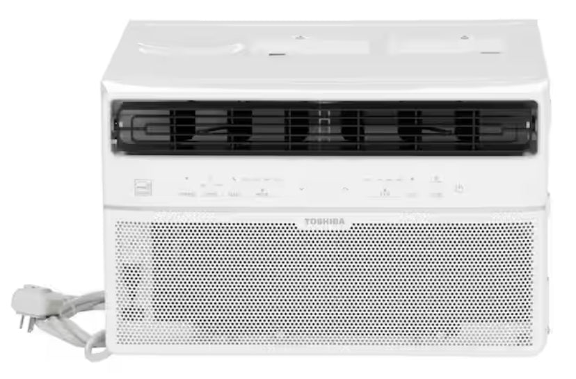 14,500 BTU 115-Volt Smart Wi-Fi Touch Control Window Air Conditioner with Remote for up to 700 sq. ft. in White