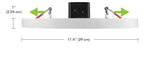 Flex Install Disk 10 in. White Indoor Integrated LED Recessed Ceiling Light Flush Mount with 5CCT and 1120 Lumens