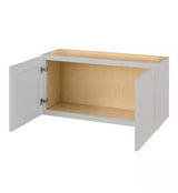 Avondale Shaker Dove Gray Ready to Assemble Plywood 36 in Wall Bridge Cabinet (36 in W x 18 in H x 12 in D)