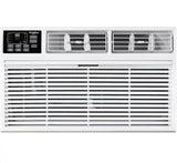 8,000 BTU (DOE) 115-Volt Through-The-Wall Air Conditioner Cools 350 sq. ft. with Heater with Remote in White