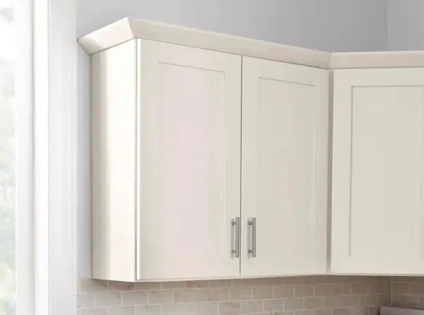 Avondale 30 in. W x 12 in. D x 42 in. H Ready to Assemble Plywood Shaker Wall Kitchen Cabinet in Antique White