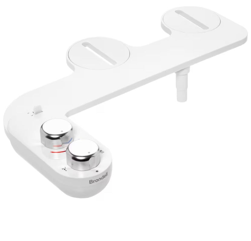FreshSpa Comfort+ Ambient Temperature Non-Electric Bidet Attachment in White