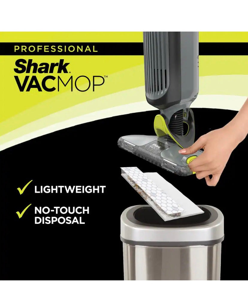 VACMOP Pro Cordless Hard Floor Combo Vacuum & Spray Mop for Tile, Laminate & Wood Surfaces with No-Touch Disposable Pad
