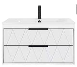 30 in. W x 18.1 in. D x 18.1 in. H Single Sink Bath Vanity in White Without Top/Faucet