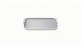 Square 11 .5 in. Ceramic Nonstick Double Burner Skillet in Cream