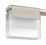 VICINO 3-Light Brushed Nickel Integrated LED Bathroom Vanity Light Bar