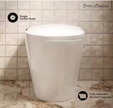 Hugo H Power Flush 1-Piece Toilet 12 in. Rough-in 1.1GPF Elongated Non-Electric ADA Toilet w/ Integrated Tank and Bidet