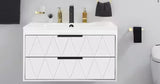 30 in. W x 18.1 in. D x 18.1 in. H Single Sink Bath Vanity in White Without Top/Faucet