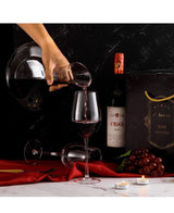 40.6 oz. 100% Hand Blown Lead-free Crystal Glass Wine Decanter Carafes with Cleaning Bead for Decanting