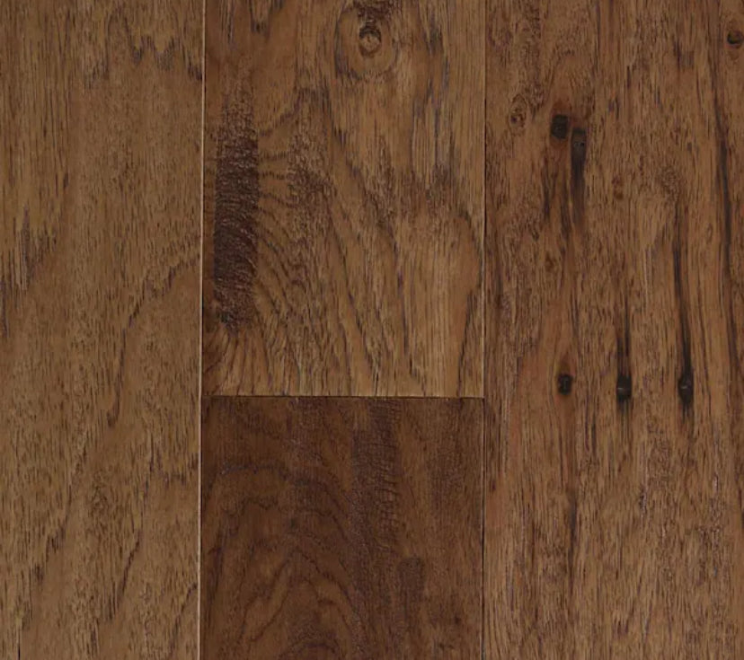 Vintage Barrel Hickory 3/8 in. T X 5-3/8 in. W Click Lock Hand Scraped Engineered Hardwood Flooring (22 sq.ft./case)