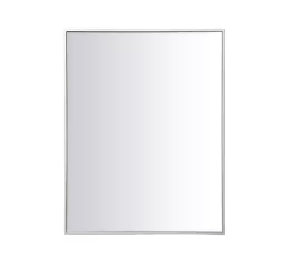 Timeless Home 27 in. W x 36 in. H Aluminum Gold Mirror