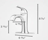 Ladera Single Handle Single Hole Bathroom Faucet in Polished Chrome