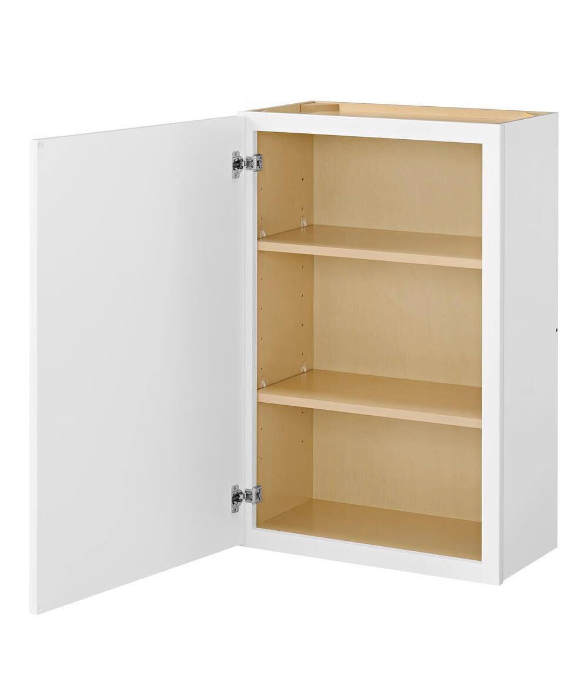 Leyton 24 in. W x 12 in. D x 36 in. H Ready to Assemble Plywood Slim Shaker Wall Kitchen Cabinet in Alpine White