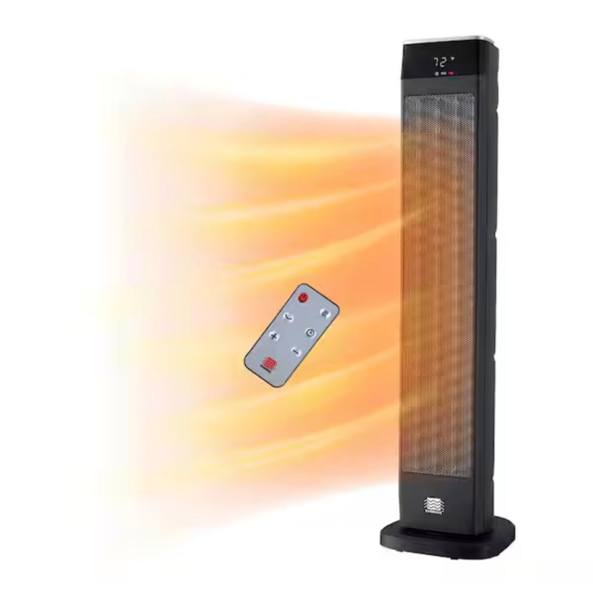 Deluxe Digital 30 in. Oscillating Ceramic Tower Space Heater with Remote Control and Safety Protection