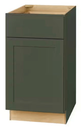 Avondale 18 in. W x 24 in. D x 34.5 in. H Ready to Assemble Plywood Shaker Base Kitchen Cabinet in Fern Green