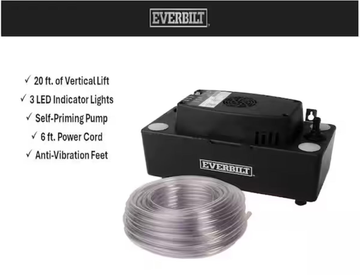 Everbilt 120 Volt Condensate pump With Hose