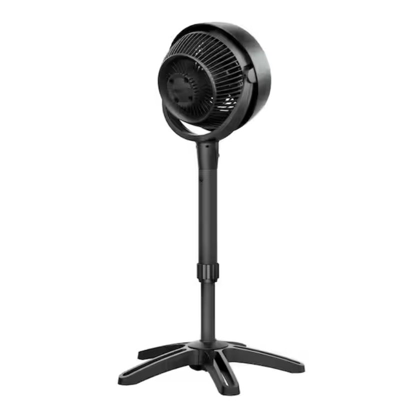 A a683 Pedestal Whole Room Air Circulator Fan, 32 in.-38 in. Adjustable Height