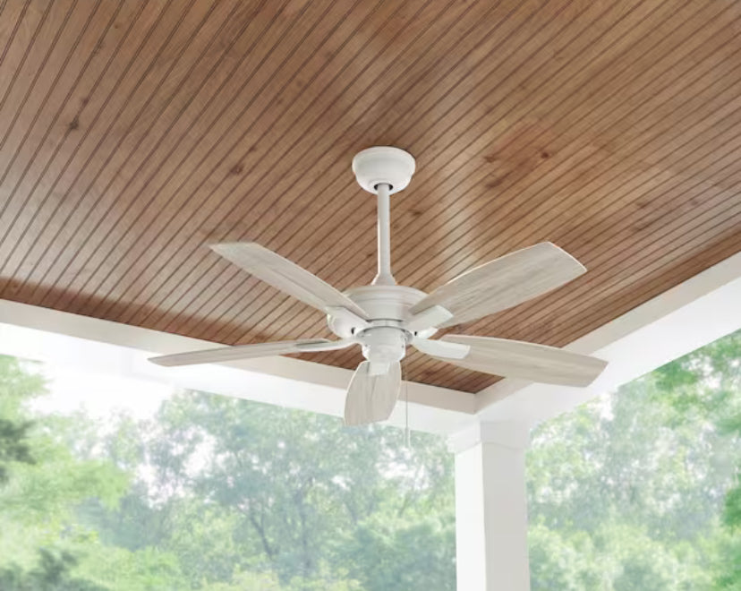 Gazebo III 42 in. Indoor/Outdoor Wet Rated Matte White Ceiling Fan