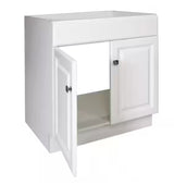 Wyndham 30 in. 2-Door Bath Vanity Cabinet Only in White (Ready to Assemble)