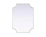 Brass 22 in. W x 36 in. H Rectangle Wall Mirror