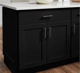 Avondale 30 in. W x 24 in. D x 34.5 in. H Ready to Assemble Plywood Shaker Base Kitchen Cabinet in Raven Black