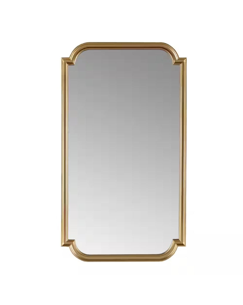 Adelaide 21.25 in. W x 38 in. H Gold Wall Mirror