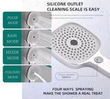 2-Handle 2-Spray Tub and Shower Faucet Handheld Shower Combo with 8 in. Rain Shower Head in Chrome (Valve Included)