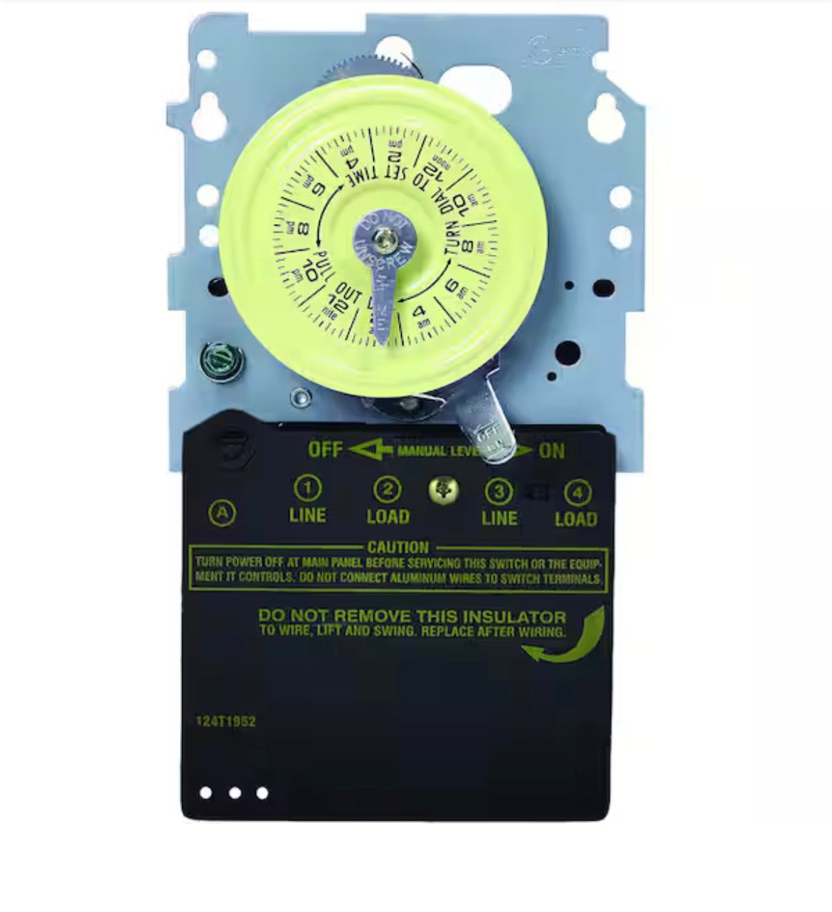 T100 Series 40 Amp 208-277V DPST 24 Hour Mechanical Time Switch Mechanism