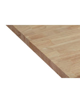 6 ft. L x 39 in. D Unfinished Hevea Butcher Block Island Countertop in With Standard Edge