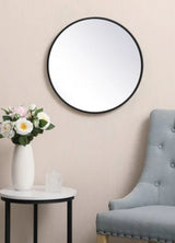 Eternity 21" Diameter Traditional Circular Framed Bathroom Wall Mirror