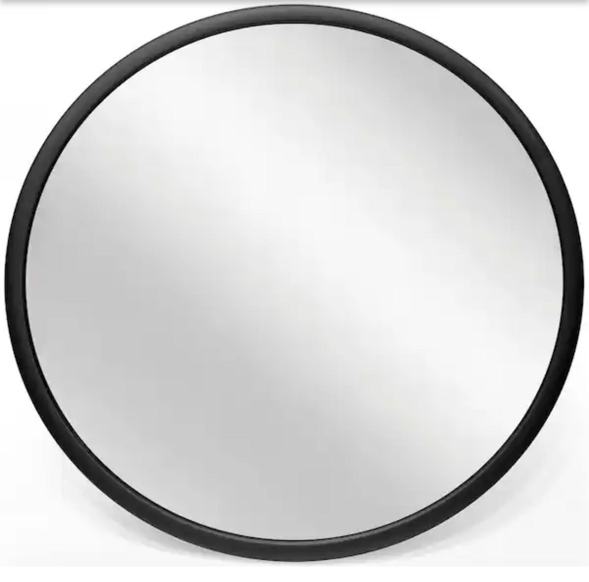 Nera 22 in. W x 22 in. H Wall Mirror - Matte Black Framed