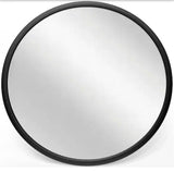 Nera 22 in. W x 22 in. H Wall Mirror - Matte Black Framed