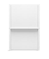 Traverse 48 in. W x 72.25 in. H 2-Piece Direct-to-Stud Shower Back Wall in White