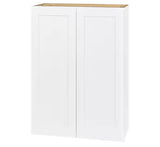 Avondale 30 in. W x 12 in. D x 42 in. H Ready to Assemble Plywood Shaker Wall Kitchen Cabinet in Alpine White